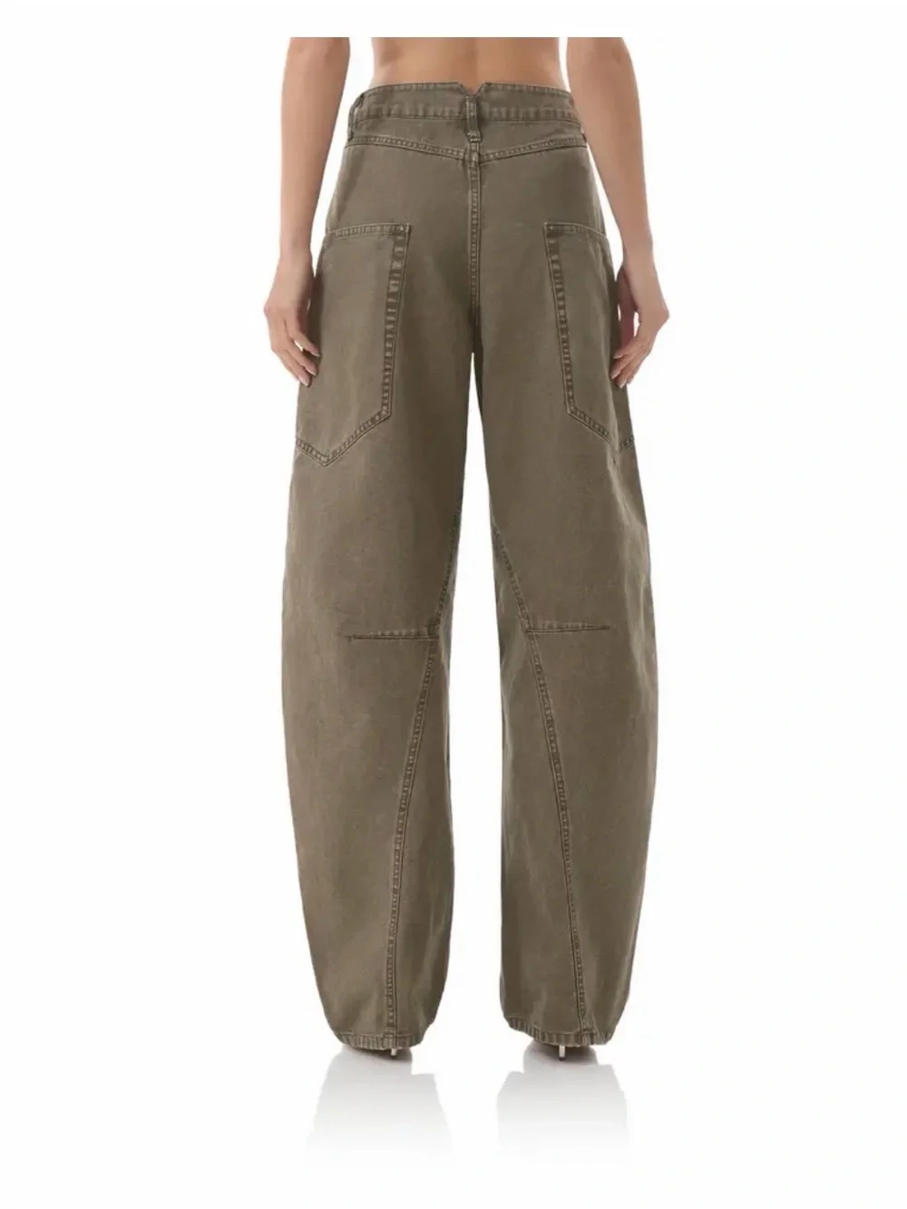 AFRM Bexley Barrel Pant - Olive Night
